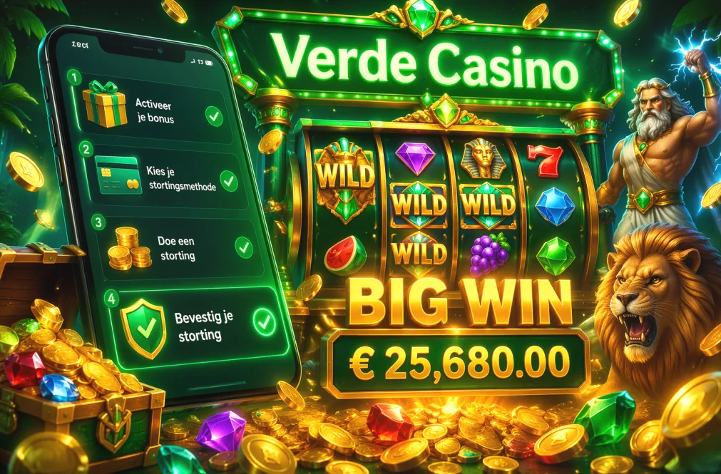 Kassascherm van een onlinecasino met Bancontact en e-wallet als betaalmethodes